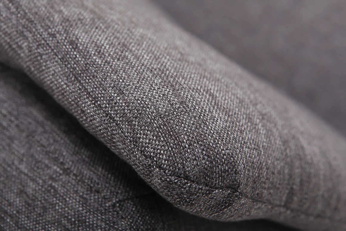 Miliboo Canapé Convertible|Voir Tous Les Canapés-Canapé convertible scandinave 3 places en tissu gris foncé et bois clair SENSO