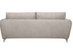 Miliboo Canapé Convertible|Voir Tous Les Canapés-Canapé convertible scandinave 3 places en tissu beige avec matelas 10 cm CREEP