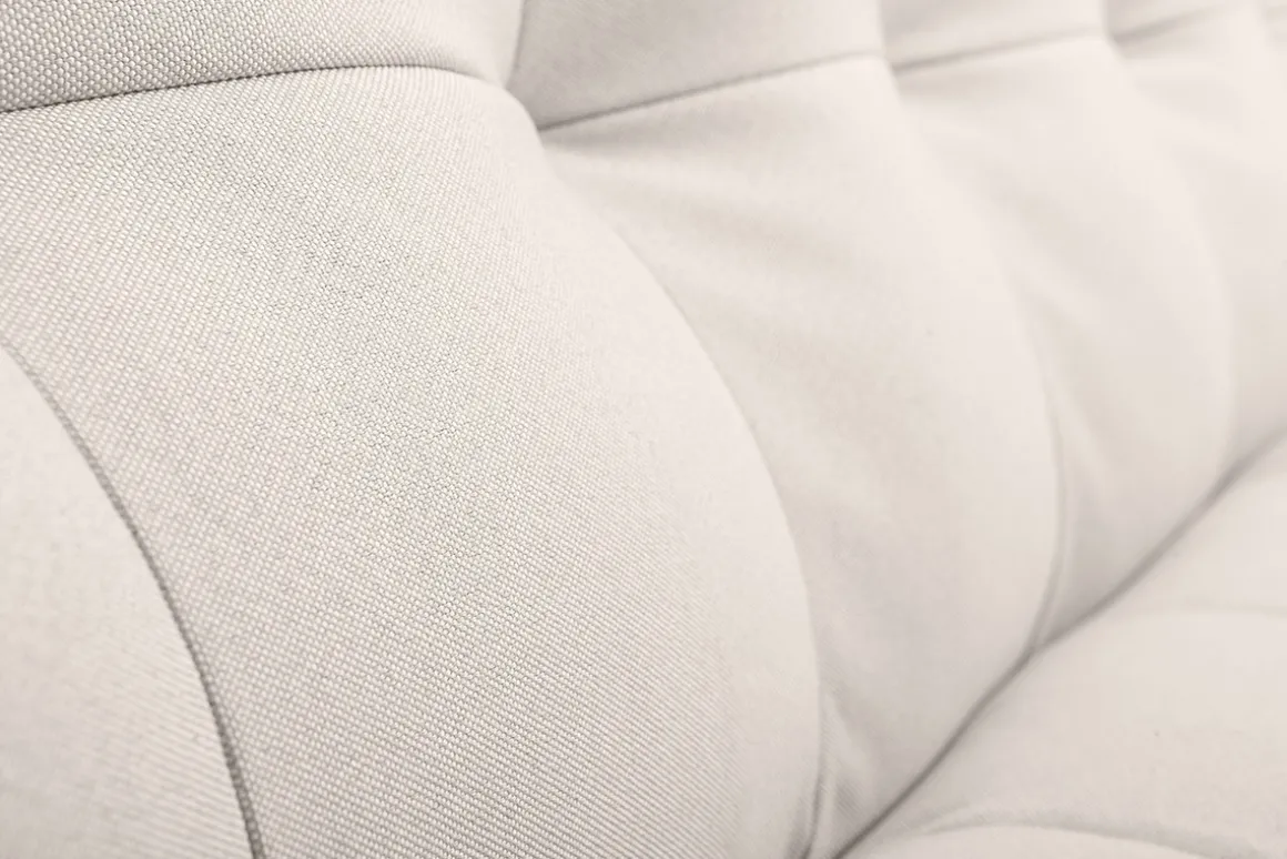 Miliboo Canapé Convertible|Voir Tous Les Canapés-Canapé convertible scandinave 3 places en tissu beige et bois clair YUMI