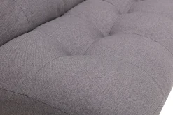 Miliboo Canapé Convertible|Voir Tous Les Canapés-Canapé convertible scandinave 3 places en tissu gris foncé et bois clair YUMI