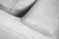 Miliboo Canapé Convertible|Voir Tous Les Canapés-Canapé convertible scandinave 3 places en tissu gris clair et bois clair avec matelas 10 cm PAPEL