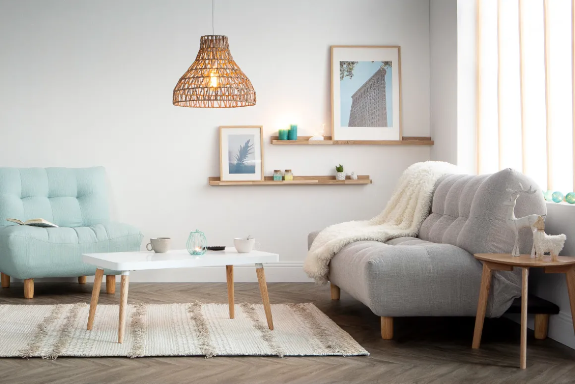 Miliboo Canapé Convertible|Voir Tous Les Canapés-Canapé convertible scandinave 3 places en tissu gris clair et bois clair YUMI