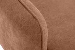 Miliboo Canapé D'angle|Voir Tous Les Canapés-Canapé d'angle convertible et réversible 3-4 places en tissu effet velours terracotta et bois clair ROMANE