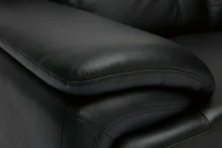 Miliboo Canapé Cuir|Voir Tous Les Canapés-Canapé design 2 places en cuir noir et acier chromé TAMARA