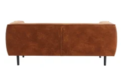 Miliboo Canapé Cuir|Voir Tous Les Canapés-Canapé design 2-3 places en cuir aspect vieilli marron cognac MORRIS