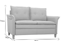 Miliboo Canapé Design|Voir Tous Les Canapés-Canapé design 2 places en tissu velours pétrole et bois noir CLIFF