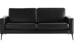 Miliboo Canapé Design|Voir Tous Les Canapés-Canapé design 3 places noir RICCI