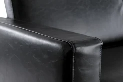 Miliboo Canapé Design|Voir Tous Les Canapés-Canapé design 3 places noir RICCI