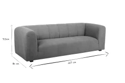 Miliboo Canapé Design|Voir Tous Les Canapés-Canapé design en tissu effet velours terracotta 3-4 places OLIVEIRO