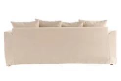 Miliboo Canapé Design|Voir Tous Les Canapés-Canapé déhoussable 3 places en tissu écru FEVER