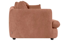 Miliboo Canapé Design|Voir Tous Les Canapés-Canapé déhoussable 3-4 places design haricot en tissu effet velours terracotta SACHA