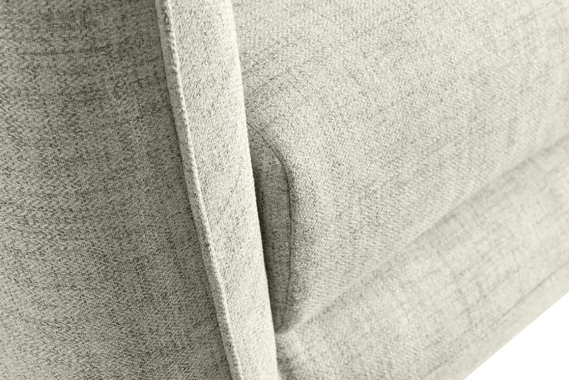 Miliboo Canapé Design|Voir Tous Les Canapés-Canapé scandinave 3 places en tissu beige et bois clair OLYMPIA