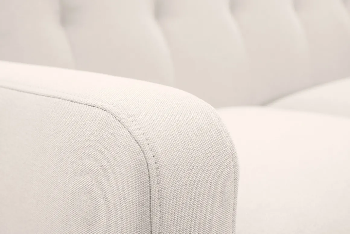 Miliboo Canapé Design|Voir Tous Les Canapés-Canapé scandinave 3 places en tissu beige et bois clair LUNA