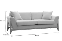 Miliboo Canapé Design|Voir Tous Les Canapés-Canapé scandinave 3 places en tissu effet velours texturé beige et bois clair ASAKO