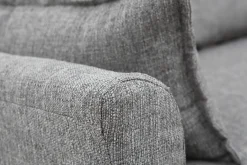 Miliboo Canapé Design|Voir Tous Les Canapés-Canapé scandinave 2 places en tissu gris et bois clair KATE