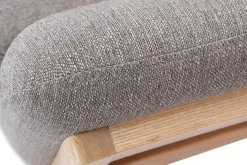 Miliboo Canapé Design|Voir Tous Les Canapés-Canapé scandinave 3 places en tissu gris et bois clair YOKO