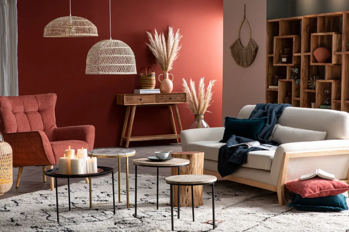 Miliboo Canapé Design|Voir Tous Les Canapés-Canapé scandinave 3 places en tissu gris et bois clair YOKO