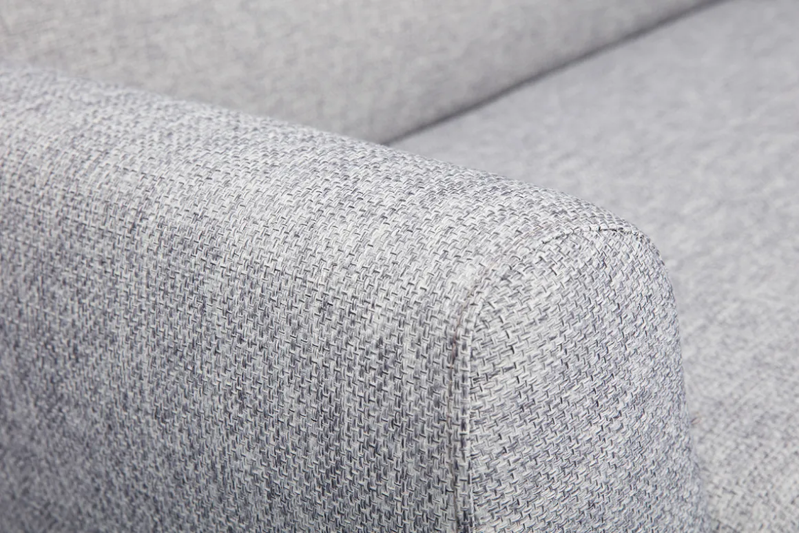 Miliboo Canapé Design|Voir Tous Les Canapés-Canapé scandinave 2 places en tissu gris et bois clair PURE