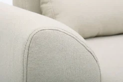 Miliboo Canapé Design|Voir Tous Les Canapés-Canapé scandinave 3 places en tissu beige et bois clair EKTOR