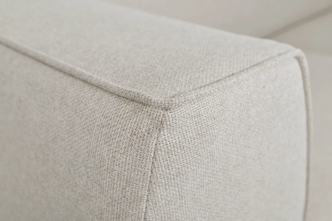 Miliboo Canapé Design|Voir Tous Les Canapés-Canapé scandinave 2-3 places en tissu beige et bois clair MORRIS