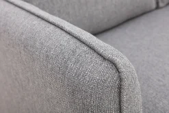 Miliboo Canapé Design|Voir Tous Les Canapés-Canapé scandinave 2 places en tissu gris et bois clair KURT