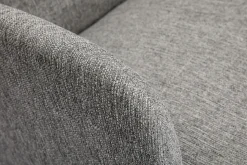 Miliboo Canapé Design|Voir Tous Les Canapés-Canapé scandinave 2 places en tissu gris clair et bois clair ISKO