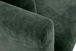 Miliboo Canapé Design|Voir Tous Les Canapés-Canapé scandinave déhoussable 3 places en tissu effet velours vert kaki et bois clair OSLO