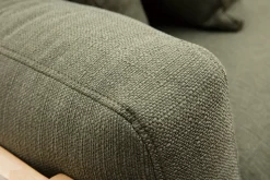 Miliboo Canapé Design|Voir Tous Les Canapés-Canapé scandinave déhoussable 3 places en tissu kaki et bois clair KYO