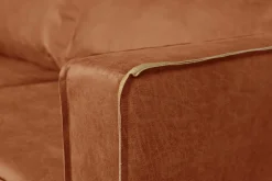 Miliboo Canapé Cuir|Voir Tous Les Canapés-Canapé vintage 3 places cuir marron cognac aspect vieilli et métal noir SONNY