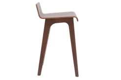 Miliboo Tabouret De Bar-Chaise de bar scandinave bois foncé H65 cm BALTIK
