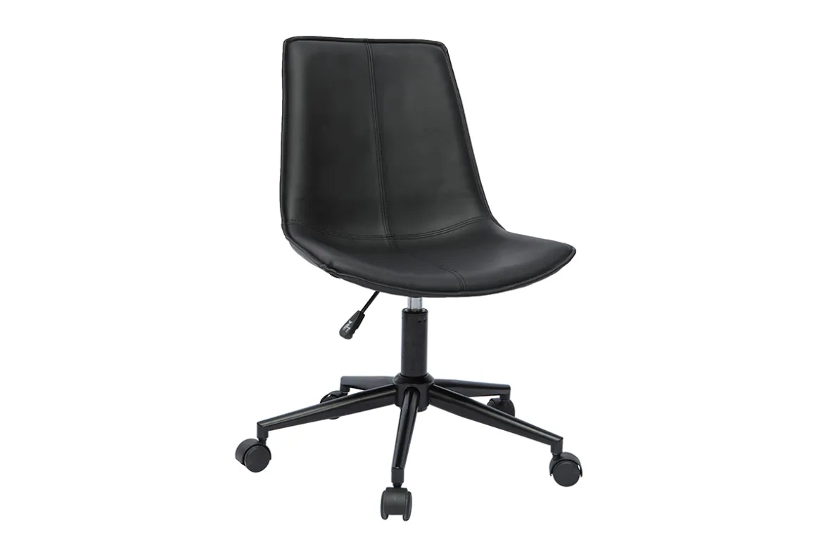Miliboo Fauteuil De Bureau|Fauteuil De Bureau Petit Prix-Chaise de bureau à roulettes noire LISON