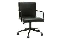 Miliboo Fauteuil De Bureau|Fauteuil De Bureau Petit Prix-Chaise de bureau à roulettes noire FLOKI
