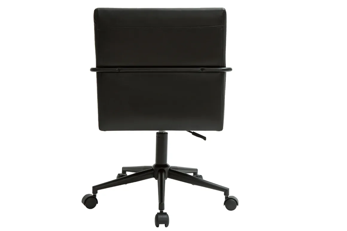 Miliboo Fauteuil De Bureau|Fauteuil De Bureau Petit Prix-Chaise de bureau à roulettes noire FLOKI