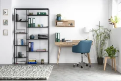 Miliboo Fauteuil De Bureau|Fauteuil De Bureau Petit Prix-Chaise de bureau à roulettes design blanc et acier chromé BALTIK