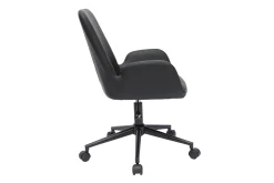 Miliboo Fauteuil De Bureau|Fauteuil De Bureau Petit Prix-Chaise de bureau à roulettes noire ALBAN