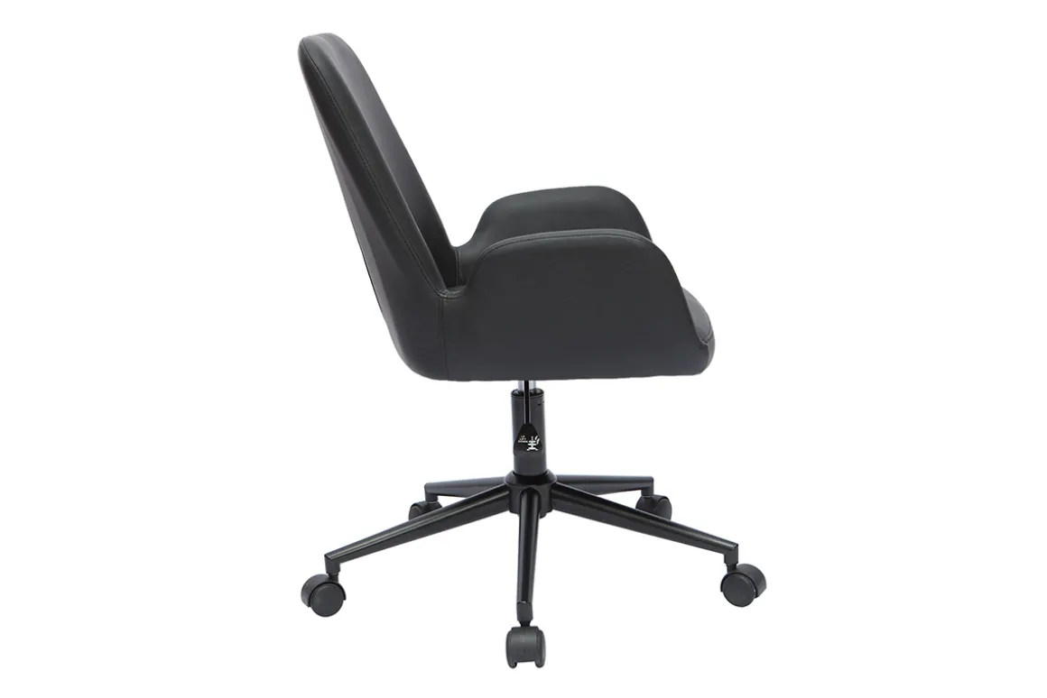 Miliboo Fauteuil De Bureau|Fauteuil De Bureau Petit Prix-Chaise de bureau à roulettes noire ALBAN