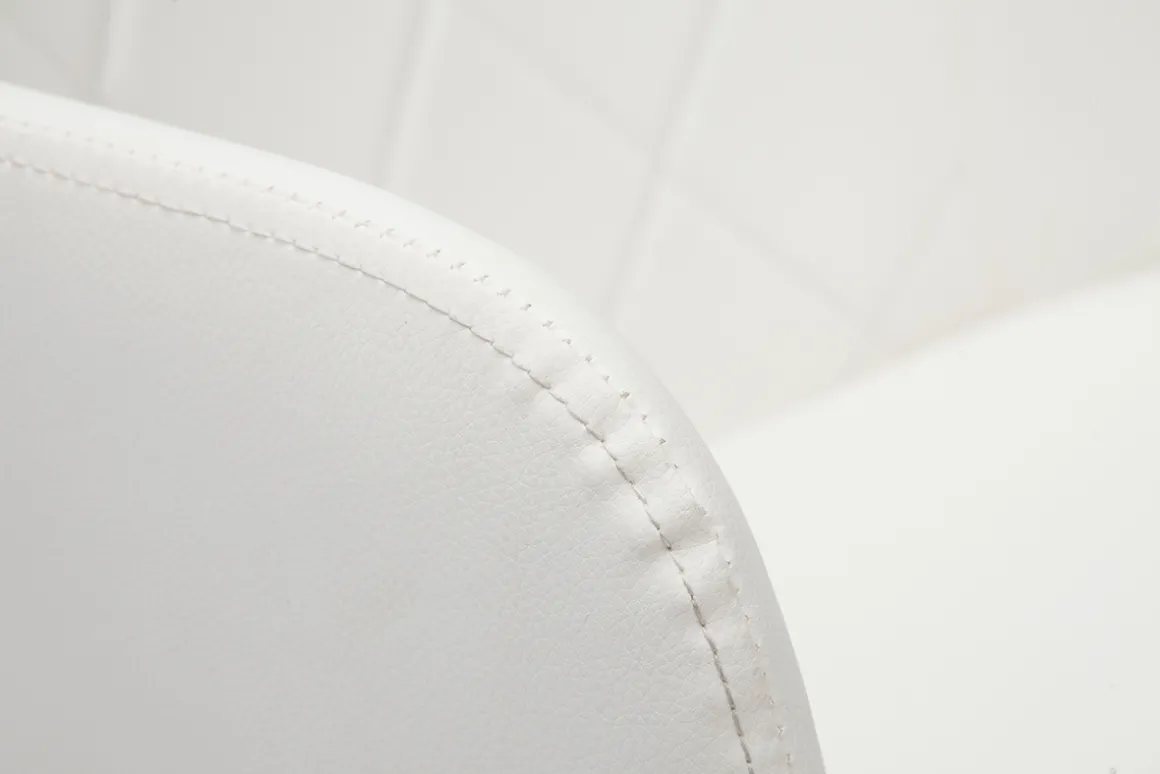 Miliboo Fauteuil De Bureau|Fauteuil De Bureau Petit Prix-Chaise de bureau à roulettes design blanc, bois clair et acier chromé SANDRO