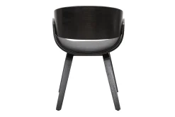 Miliboo Chaise Design|Chaise En Bois-Chaise design noire BENT