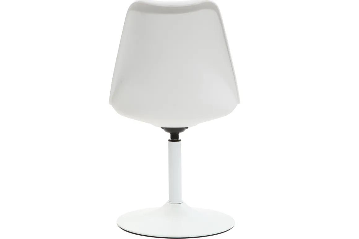 Miliboo Chaise Design-Chaise design pivotant blanc mat STEEVY V2