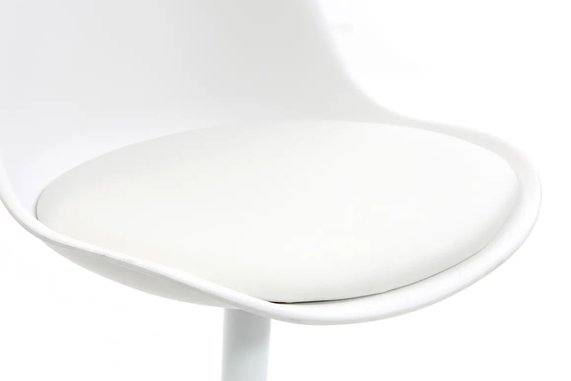 Miliboo Chaise Design-Chaise design pivotant blanc mat STEEVY V2