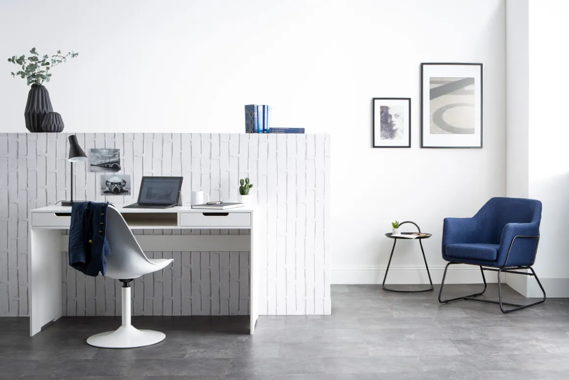 Miliboo Chaise Design-Chaise design pivotant blanc mat STEEVY V2