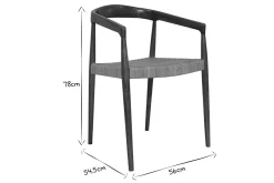 Miliboo Chaise Design-Chaise ethnique en bois teck massif et cannage rotin NEGARA