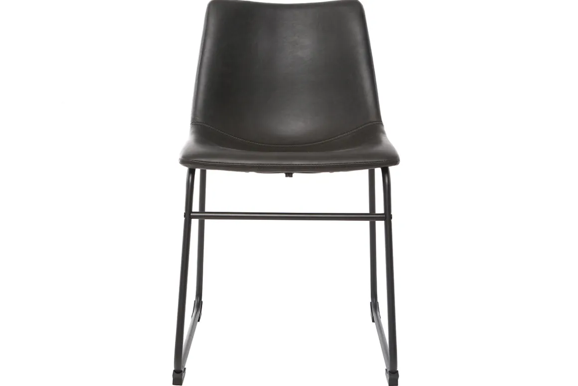 Miliboo Chaise Design-Chaise industrielle noire NEW ROCK