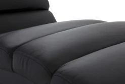 Miliboo Fauteuil Relax|Voir Tous Les Fauteuils-Chaise longue / fauteuil design noir et acier chromé TAYLOR