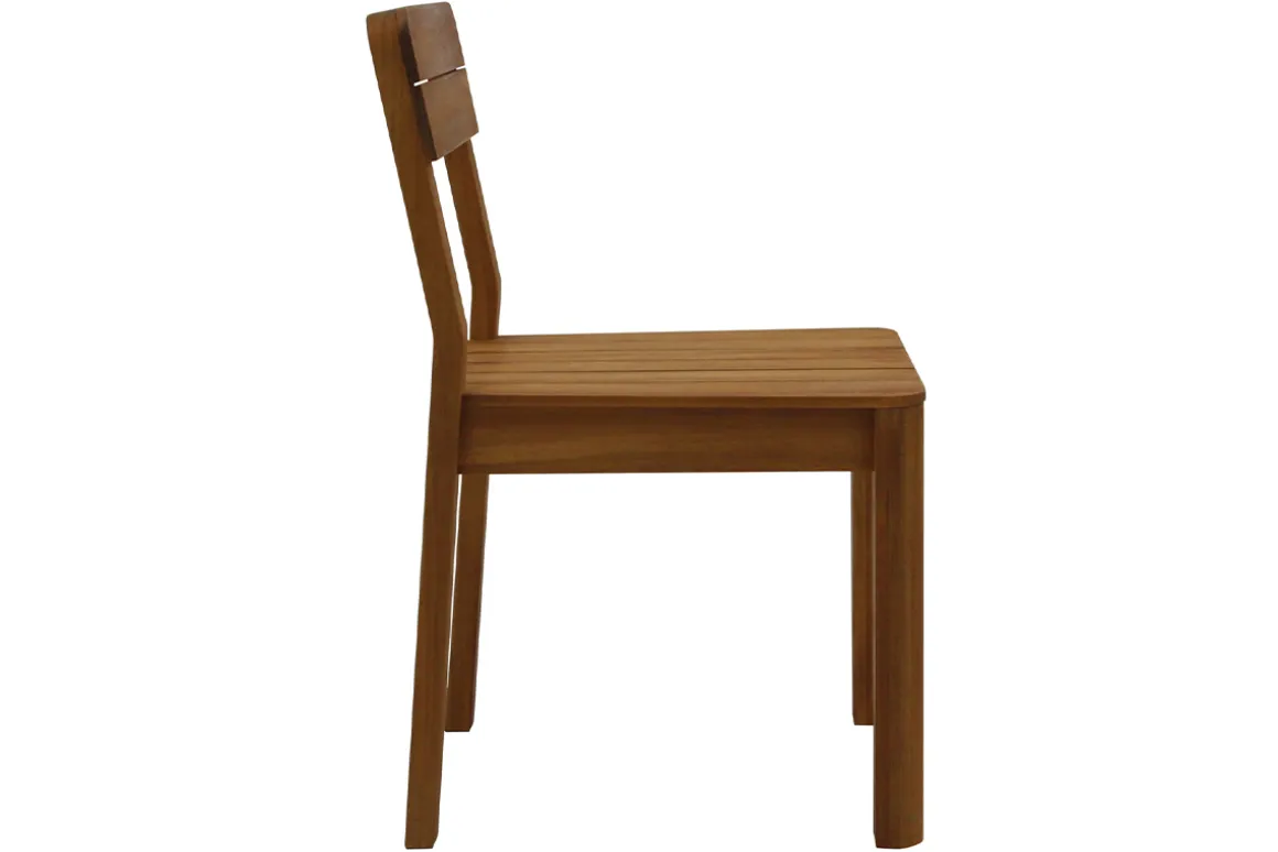 Miliboo Chaise De Jardin-Chaises de jardin en bois massif (lot de 2) AKIS