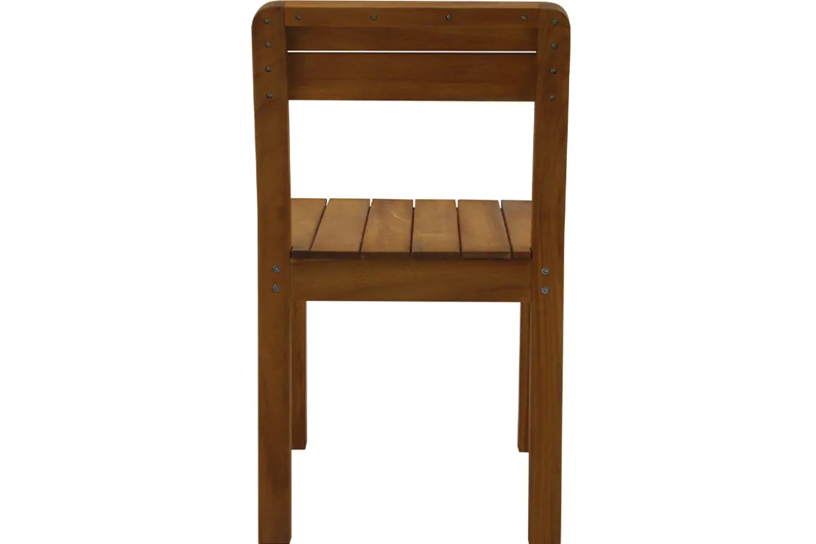 Miliboo Chaise De Jardin-Chaises de jardin en bois massif (lot de 2) AKIS