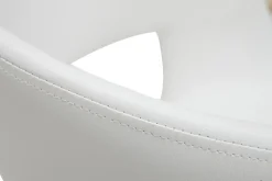 Miliboo Chaise Design-Chaises design blanc et bois clair (lot de 2) SLAM