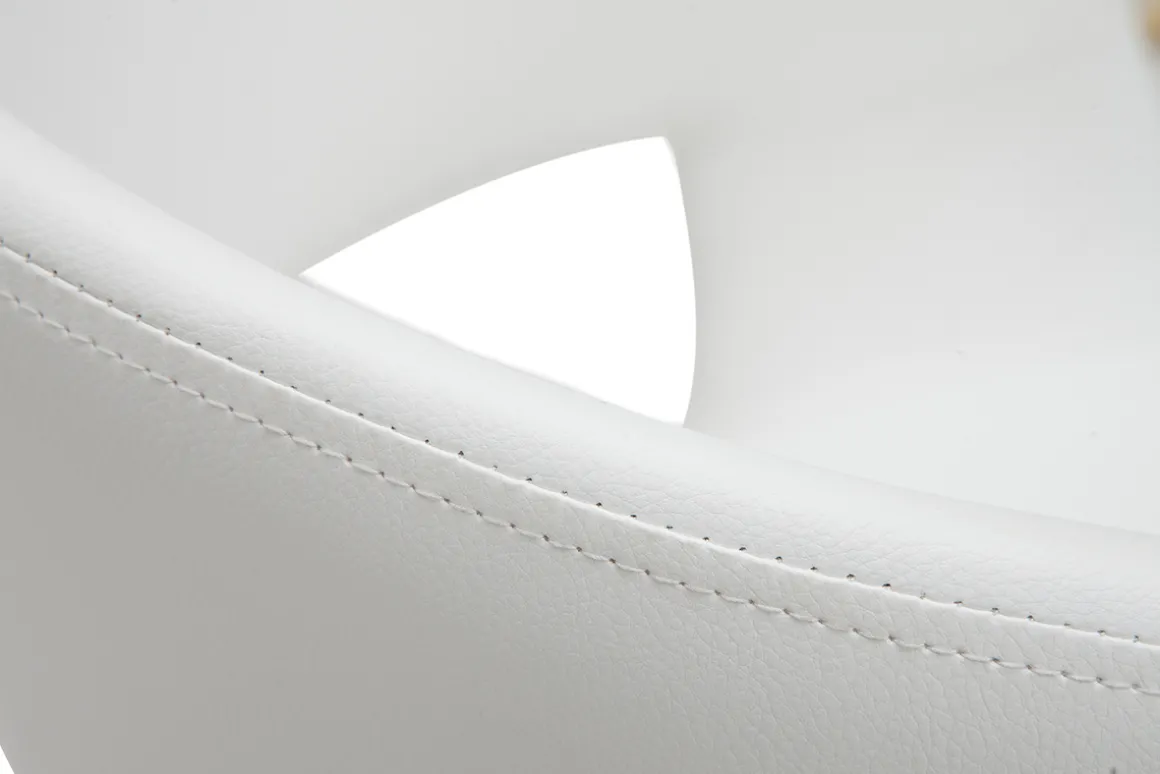 Miliboo Chaise Design-Chaises design blanc et bois clair (lot de 2) SLAM