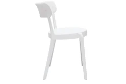 Miliboo Chaise De Jardin-Chaises design blanches empilables intérieur - extérieur (lot de 2) RIOS