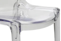 Miliboo Chaise Design|Chaise De Jardin-Chaises design empilables transparentes intérieur - extérieur (lot de 2) YZEL